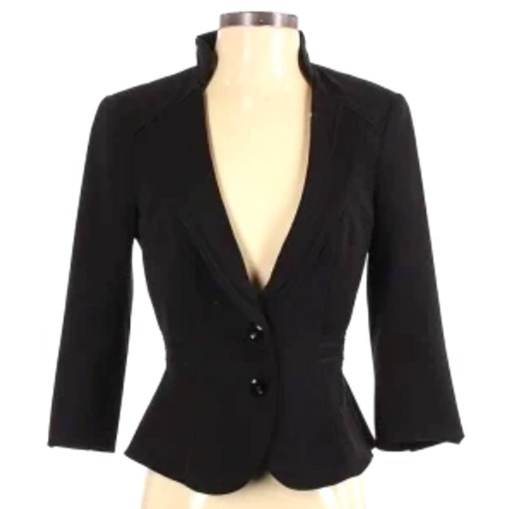 White House Black Market Raised Collar Blazer